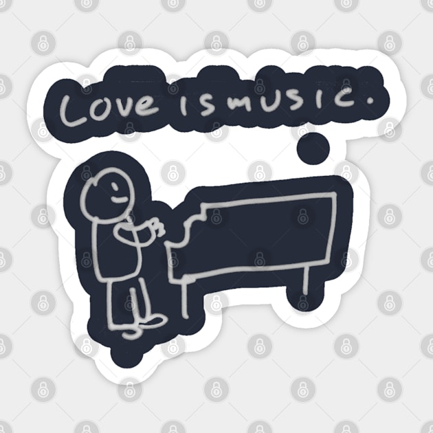 Love Is Music Sticker by 6630 Productions